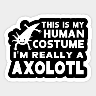 human costume axolotl design anatomy animal Sticker